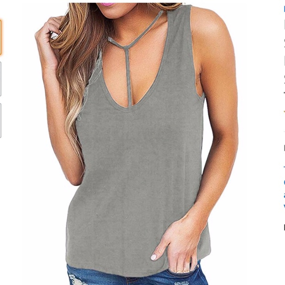 Front t-strap tank